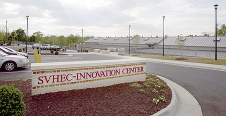 Innovation Center signage at entre