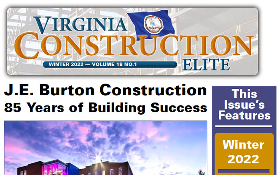 JE Burton featured in Virginia Construction Elite